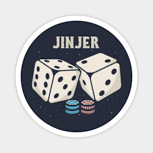 Dice Jinjer Magnet